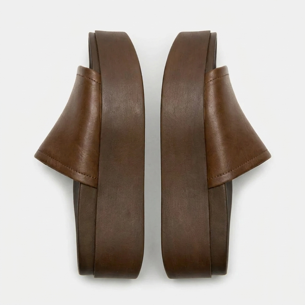 Arianna™ | Ciabatte in Pelle con Platform