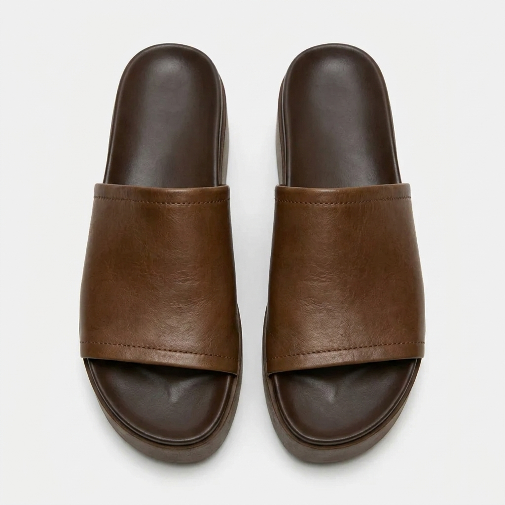 Arianna™ | Ciabatte in Pelle con Platform