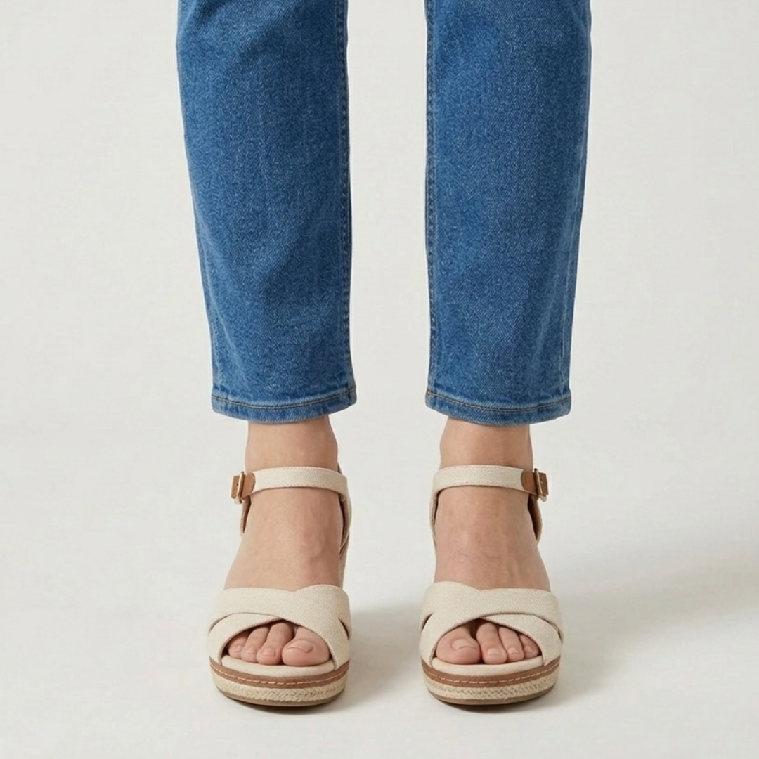 Brienne | Sandalo Comfort Con Zeppa