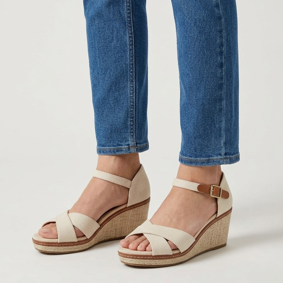 Brienne | Sandalo Comfort Con Zeppa
