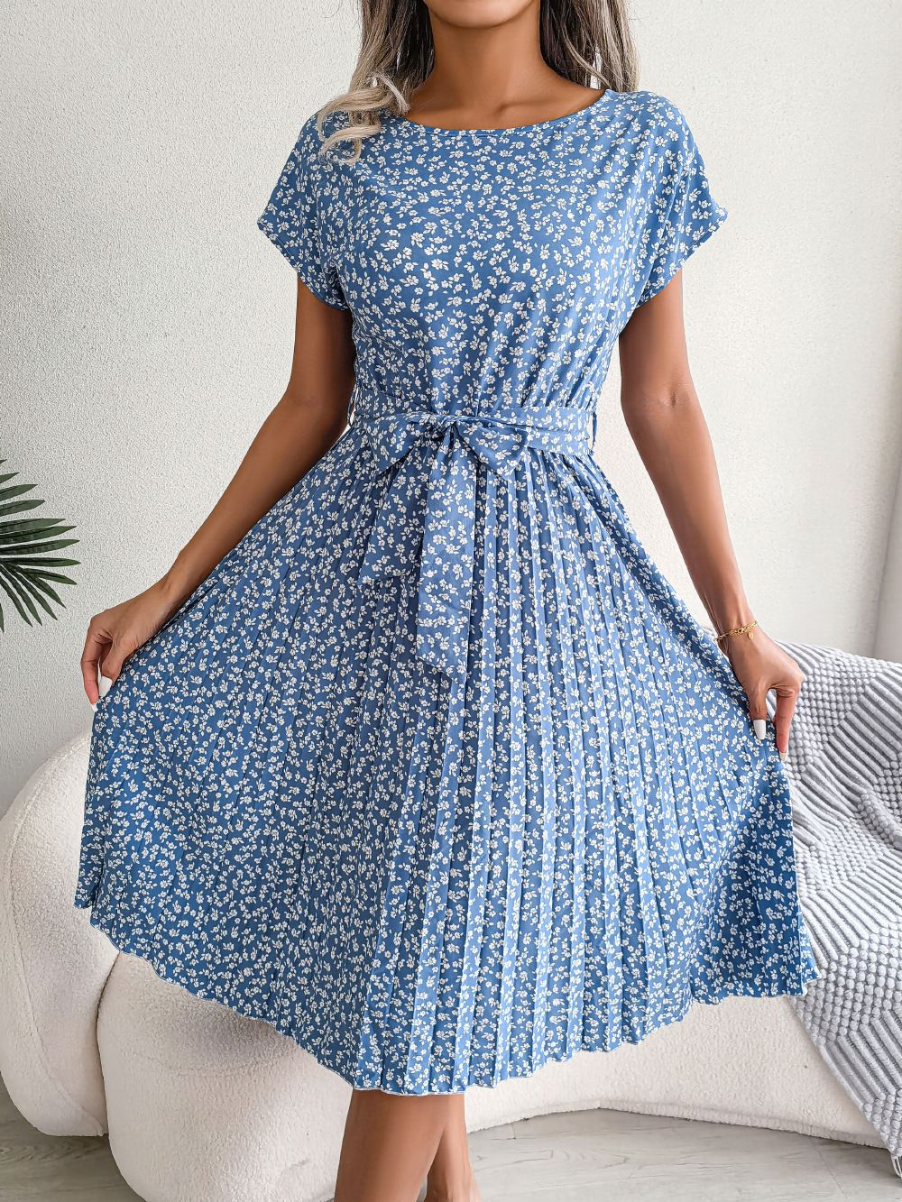 Taryn™ | Leggero Abito Vintage con Motivo Floreale