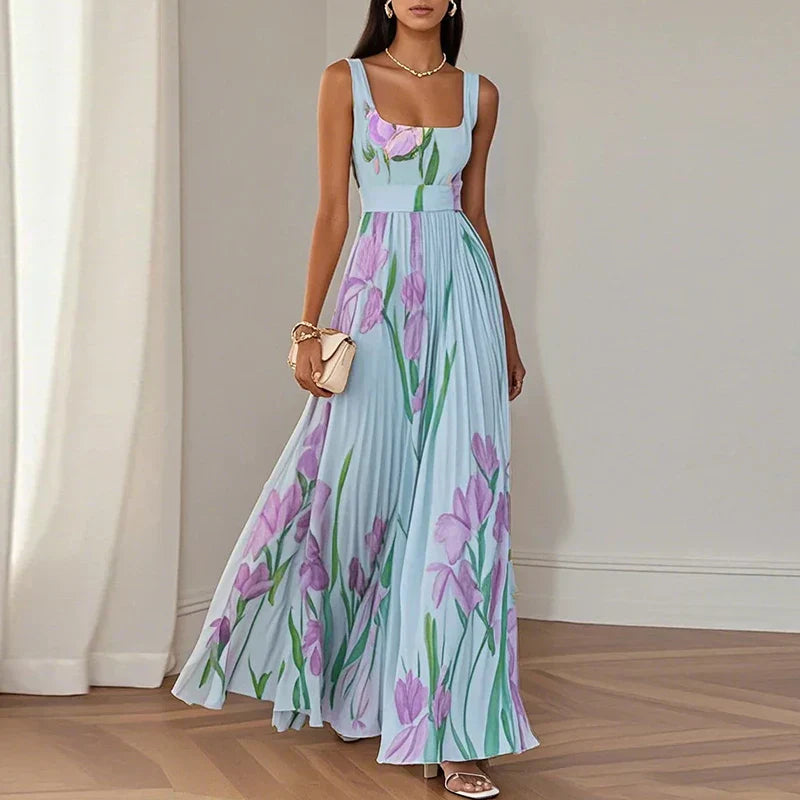 Isla | Elegante Maxi Abito con Motivo Floreale