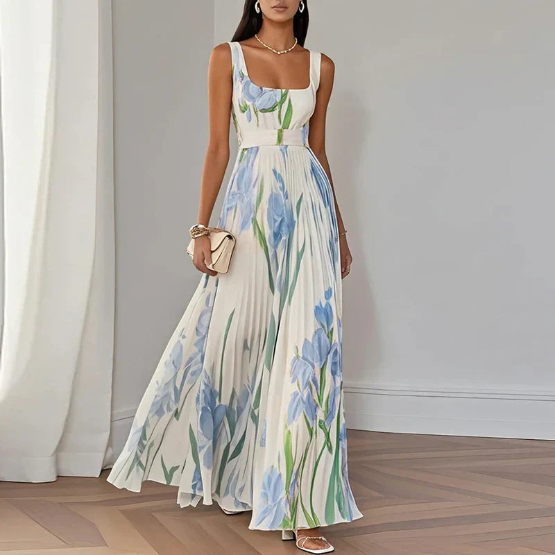 Isla | Elegante Maxi Abito con Motivo Floreale